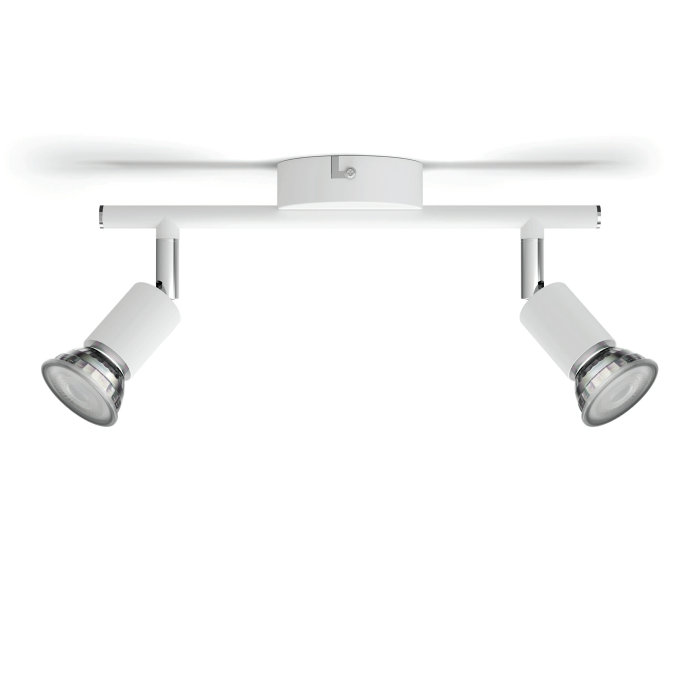 Takspotlight Limbali 2 spots Vit Philips